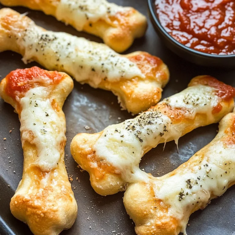 Cheesy Halloween Breadstick Bones