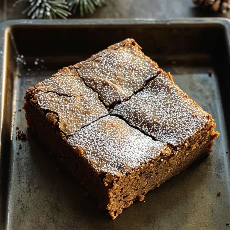 Gingerbread Brownies