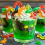 Gummy Worm Jello Cups Recipe