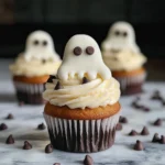 Halloween Cupcakes: Ghost Cupcakes
