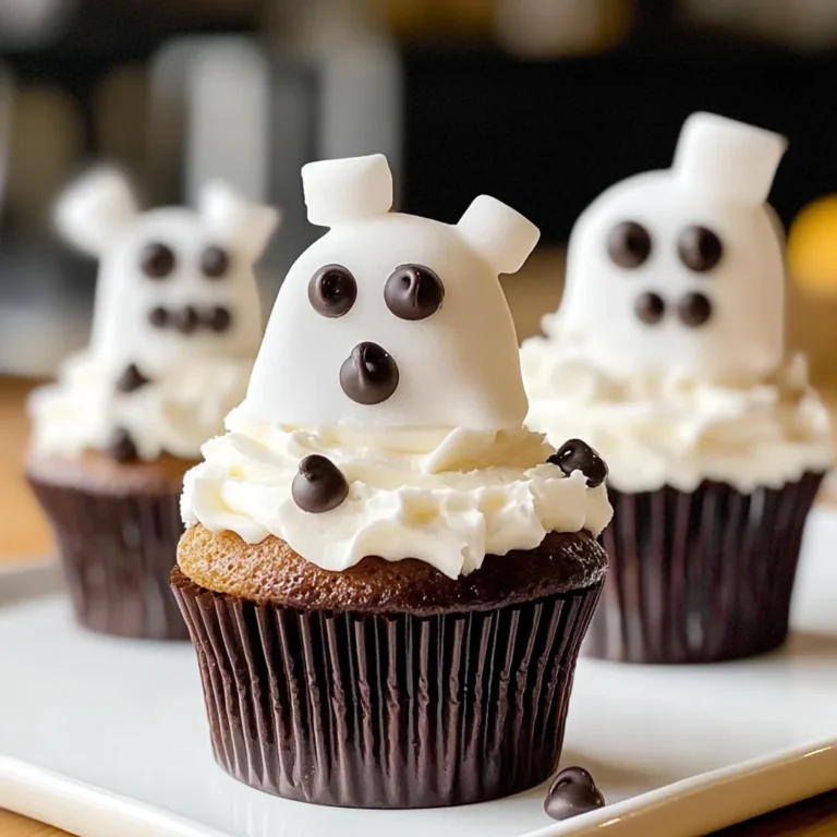 Marshmallow Ghost Cupcakes