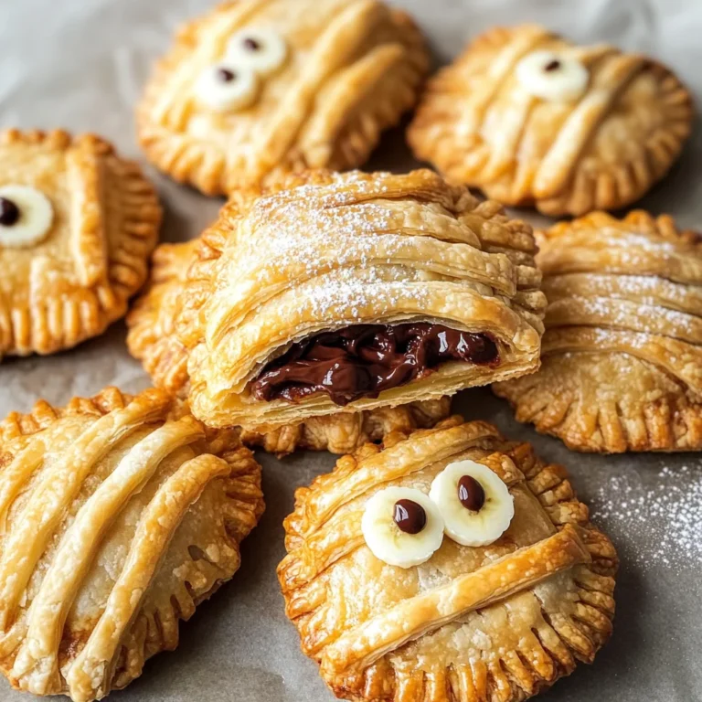 Nutella Mummy Hand Pies
