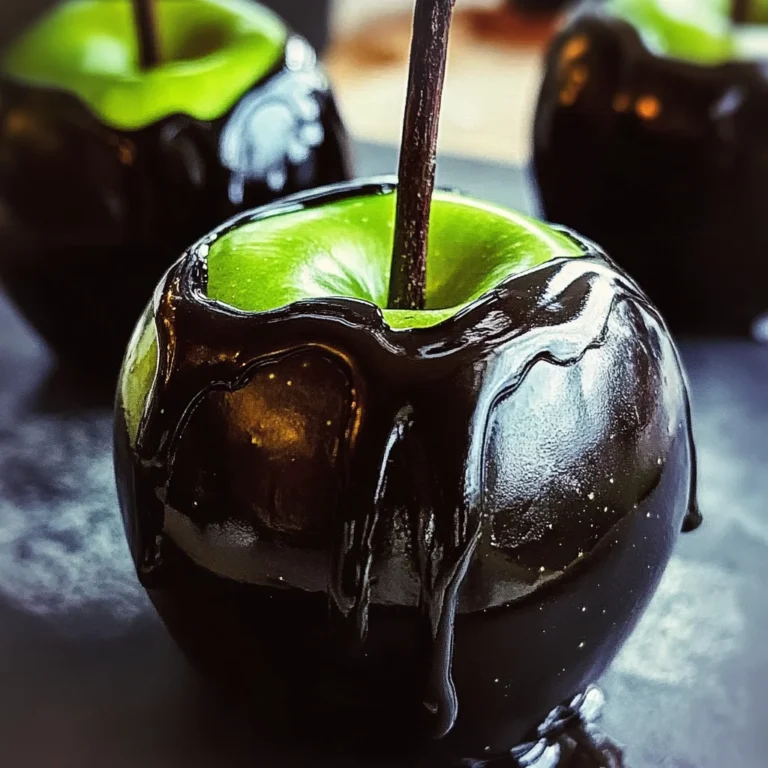 Poison Toffee Apples for Halloween