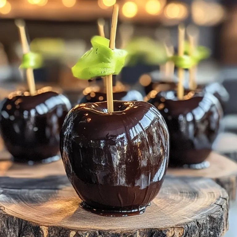 Poison Toffee Apples for Halloween