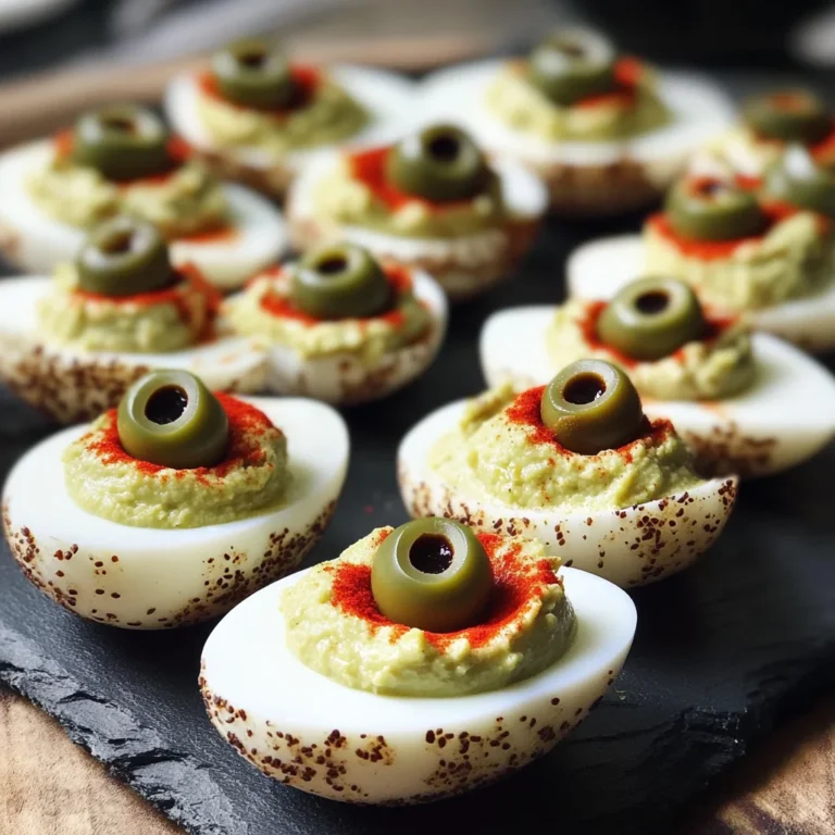 Spooky Deviled Eyeballs