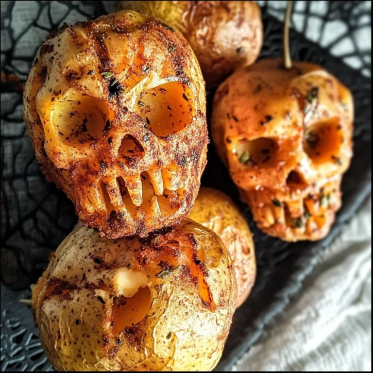 Spooky Halloween Skull Potatoes