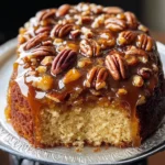 Upside-Down Caramel Pecan Cake