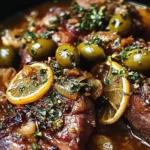 Braised Lamb Neck with Lemon, Olives & Warm Spices