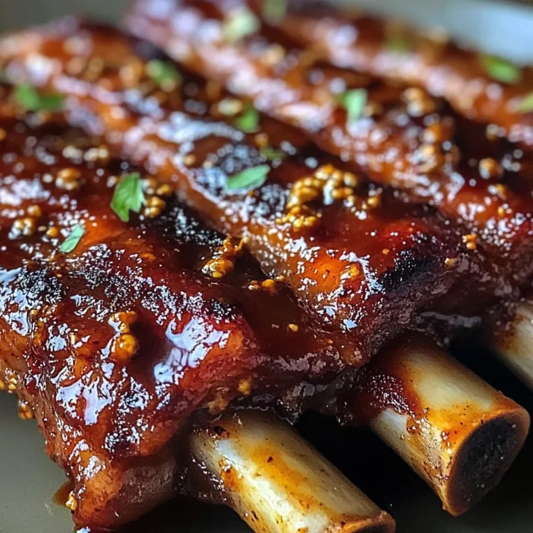 Charred Sticky Lamb Ribs Glazed with Harissa, Maple & Smoked Paprika