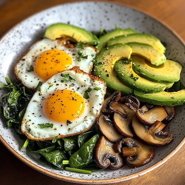 Creamy Avocado Breakfast Plate