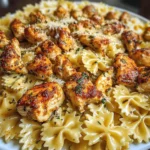Creamy Cajun Chicken Bowtie Pasta