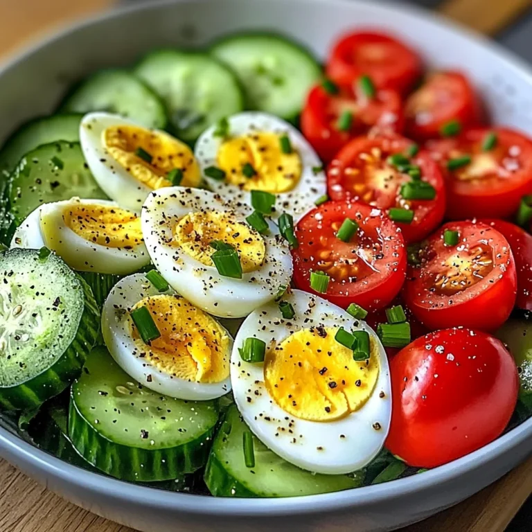 Egg, Cucumber & Tomato Salad Bowl