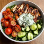Greek Chicken Power Bowl with Tzatziki Sauce