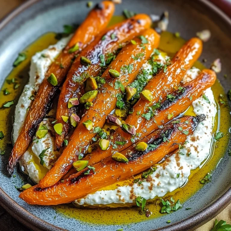 Roasted Carrots with Whipped Ricotta and Hot Honey