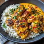 Spicy Cream Dream: Peri-Peri Chicken with Garlic Rice