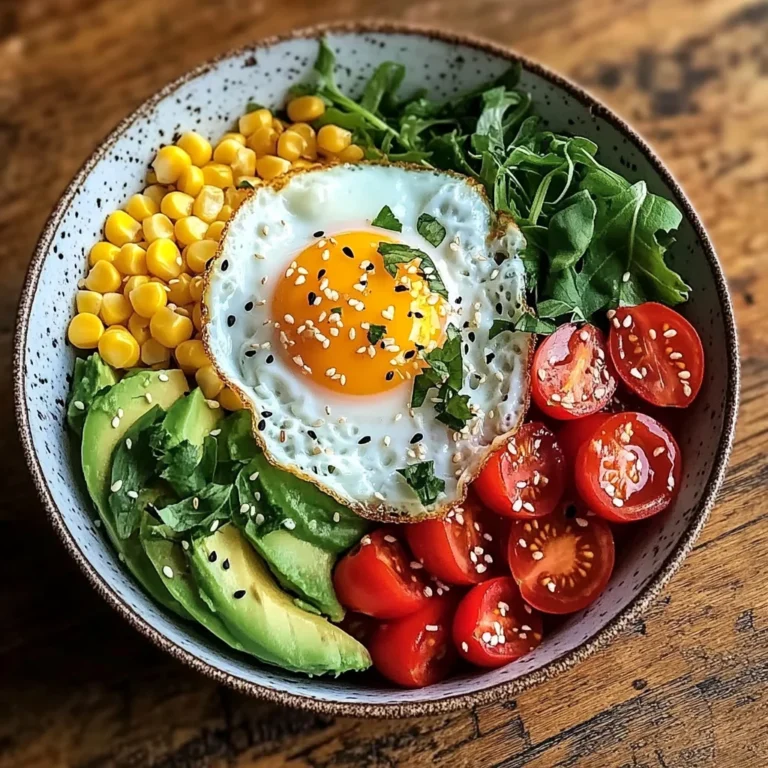 Sunny Avocado Breakfast Bowl with Corn & Cherry Tomatoes